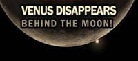 A miracle in the sky..!? Venus disappears behind the moon..?